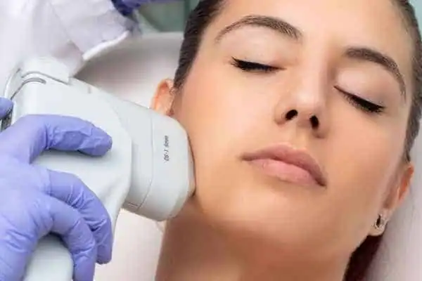 HIFU - Breakthrough in Anti - ageing 1 Image of woman having HIFU Solihull treatment