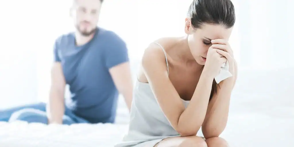 image of woman upset about vaginal laxity Solihull